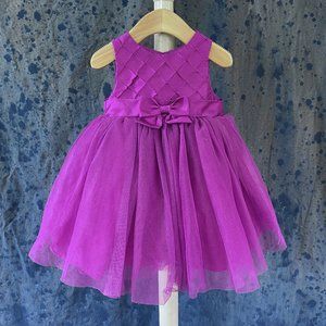 🪩 Cherokee Purple Party Dress 12M